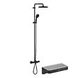 GROHE - Colonne bain douche thermostatique Vitalio Start System noir mat + Panier douche Start Cube - vignette