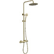 PLANETE BAIN - Colonne de douche en inox brossé doré - thermostatique - Alois - vignette