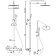 PLANETE BAIN - Colonne de douche en inox brossé - thermostatique - Alois - vignette