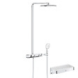 GROHE - Colonne de douche thermostatique Rainshower System SmartControl Mono 360 Blanc/chromé + Panier douche Start Cube - vignette