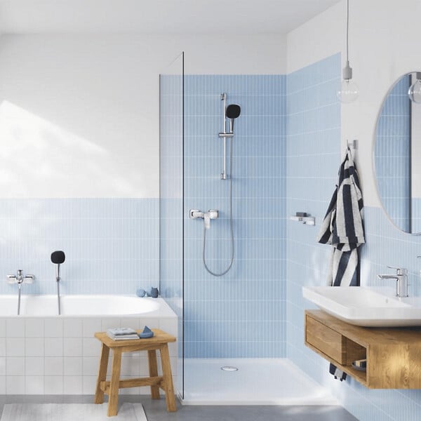 GROHE - Ensemble de douche avec barre sans mitigeur 2 jets Vitalio Comfort 110 Chromé - large
