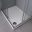 KIAMAMI VALENTINA - Cabine Angulaire Pour Douche Deux Portes Coulissantes Transparente 80X100 Profil Flat | Fly - vignette