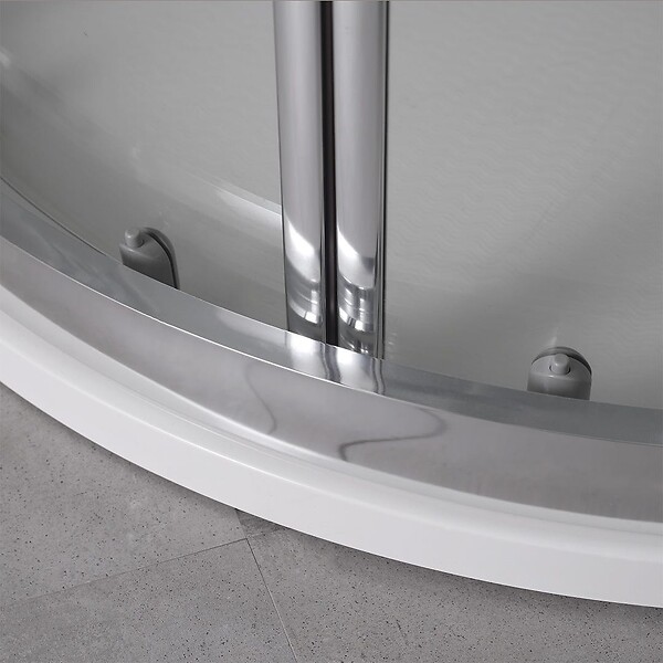 KIAMAMI VALENTINA - Cabine De Douche Moderne Angulaire Profiles En Aluminium 80X80 Transparent | Fly - large