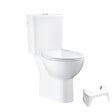 GROHE - PACK WC avec bride à poser Bau Ceramic + Tabouret physiologique plastique Blanc - vignette