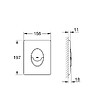GROHE - Perfect Pack WC Rapid SL + cuvette sans bride SAT, fixations cachées + plaque chrome (SatRimlessPerfect) - vignette