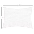 HOMCOM - Voile d'ombrage rectangulaire 4 x 6 m toile solaire taud de soleil crème - vignette