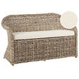 BELIANI - Banc avec coussin d'assise SUSUA 141 cm Rotin Naturel - vignette