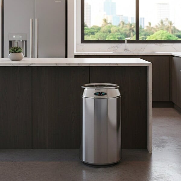 KITCHEN MOVE - Poubelle automatique inox canette CAN 30L - large