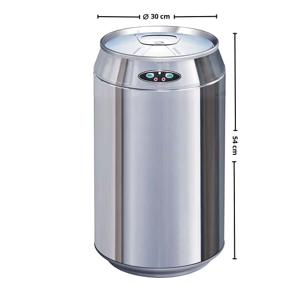 KITCHEN MOVE - Poubelle automatique inox canette CAN 30L - large