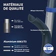 HOSTRÃ–M - Escabeau 8 marches telescopique EXTENDACT8, Echelle telescopique 2,3 m+2m, escabeau pliable télescopique, H max travail 3,8m, Garantie 5 ans, Hostrom - vignette