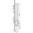METALUX - Serrure à larder 1 point pêne dormant et rouleau à cylindre européen axe 31 mm - Pour gâche électrique Métalux 8 - vignette
