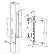 LOCINOX - Serrure à  encastrer FIFTYLOCK tout en inox 30mm pour profil 50mm - LOCINOX - P00007974 - vignette