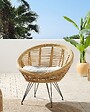 BELIANI - Chaise de jardin MARATEA Rotin Naturel - vignette