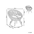BELIANI - Chaise de jardin MARATEA Rotin Naturel - vignette