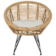 BELIANI - Chaise de jardin MARATEA Rotin Naturel - vignette