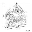 BELIANI - Décoration de Noël LED NISSER Calendrier de l'Avent 44 cm Marron clair - vignette