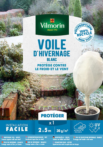 VILMORIN - Voile d'hivernage pp recyclé 30 g/m² - blanc -  2 x 5m Vilmorin - large