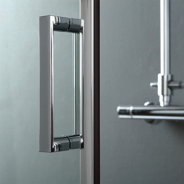 KIAMAMI VALENTINA - Paroi Fixe Avec Paroi Mobile Reversible Pour Douche En Niche 130 Cm - large