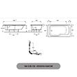 JACOB DELAFON - Baignoire bain douche Malice, version gauche Blanc brillant 160 x 85 - vignette