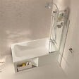 JACOB DELAFON - Baignoire bain douche Malice version droite Blanc brillant 160 x 85 - vignette