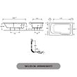 JACOB DELAFON - Baignoire bain douche Malice version droite Blanc brillant 160 x 85 - vignette