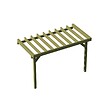 DECKLINEA - Structure Terrasse Bois Pilotis en Kit - 4x2,10m - 8,4m2 - Solives + Poteaux - Sapin Traité Autoclave - Charge Utile 350Kg/m² - Epicea - vignette
