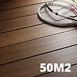 DECKLINEA - Kit Terrasse Bambou 50m² - SAMBA - Thermotraité - 155 lames de Terrasse (224 x 13.9 x 1.8 cm) - Fixation Clips Cobra Hybrid 7-22 - Garantie 25 ans - vignette