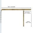 DECKLINEA - Structure Terrasse Bois Pilotis en Kit - 8x4,20m - 33,6 m² - Solives + Poteaux - Sapin Traité Autoclave - Charge Utile 350Kg/m² - Epicea - vignette