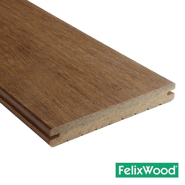 DECKLINEA - Kit Terrasse Bambou 40m² - SAMBA - Thermotraité - 124 lames de Terrasse (224 x 13.9 x 1.8 cm) - Fixation Clips Cobra Hybrid 7-22 - Garantie 25 ans - large