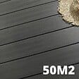 DECKLINEA - Kit Terrasse Composite NAVIA 50m² - Gris Foncé - 152 lames de terrasse (220 x 14.5 x 2.2 cm) - Fixation par Clips - Terrasse Livraison Rapide - vignette