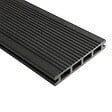 DECKLINEA - Kit Terrasse Composite NAVIA 50m² - Gris Foncé - 152 lames de terrasse (220 x 14.5 x 2.2 cm) - Fixation par Clips - Terrasse Livraison Rapide - vignette