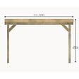 DECKLINEA - Structure Terrasse Bois Pilotis en Kit - 4x4,20m - 16,8m2 - Solives + Poteaux - Sapin Traité Autoclave - Charge Utile 350Kg/m² - Epicea - vignette