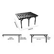 DECKLINEA - Structure Terrasse Bois Pilotis en Kit - 4x4,20m - 16,8m2 - Solives + Poteaux - Sapin Traité Autoclave - Charge Utile 350Kg/m² - Epicea - vignette