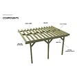 DECKLINEA - Structure Terrasse Bois Pilotis en Kit - 4x4,20m - 16,8m2 - Solives + Poteaux - Sapin Traité Autoclave - Charge Utile 350Kg/m² - Epicea - vignette