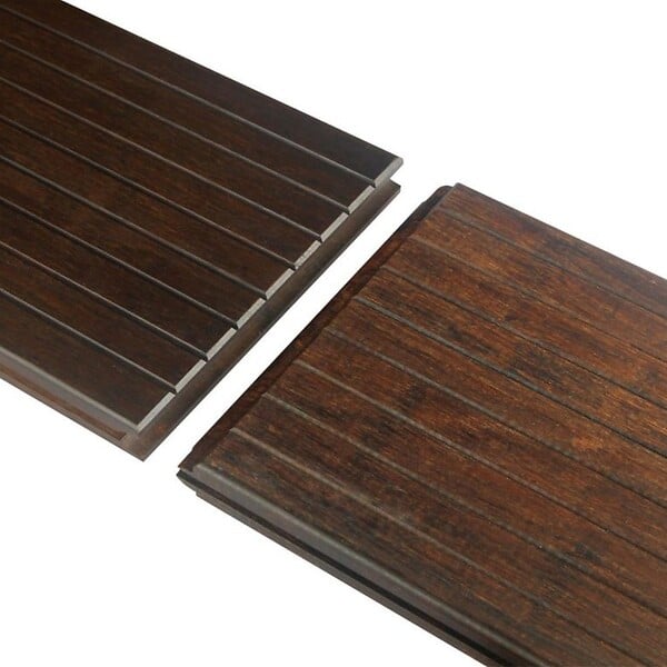DECKLINEA - Kit Terrasse Bambou 10m² MELODY - 32 lames de Terrasse (185 x 13.9 x 1.8 cm) - Fixation Clips Cobra Hybrid 7-22 - Garantie 25 ans - large