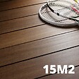 DECKLINEA - Kit Terrasse Bambou 15m² - SAMBA - Thermotraité - 47 lames de Terrasse (224 x 13.9 x 1.8 cm) - Fixation Clips Cobra Hybrid 7-22 - Garantie 25 ans - vignette