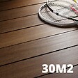 DECKLINEA - Kit Terrasse Bambou 30m² - SAMBA - Thermotraité - 93 lames de Terrasse (224 x 13.9 x 1.8 cm) - Fixation Clips Cobra Hybrid 7-22 - Garantie 25 ans - vignette