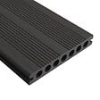 DECKLINEA - Kit Terrasse Composite ATLANTA 20m² - 61 Lames de Terrasse (220 x 14.5 x 2.25 cm) - Antracite - Garantie 15 ans - Fixation par Clips - vignette