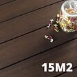 DECKLINEA - Kit Terrasse Bambou 15m² MELODY - 57 lames de Terrasse (185 x 13.9 x 1.8 cm) - Fixation Clips Cobra Hybrid 7-22 - Garantie 25 ans - vignette