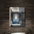 AICA SANITAIRE - AICA Armoire de Toilette Mural avec Miroir et Rangement - Moderne, Chêne, 40x70 cm - vignette