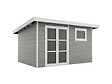 DIRECT-ABRIS - Abri de Jardin Composite ALMA - 11m2 Gris clair - Garantie 20 ans - Cabanon de Jardin - vignette