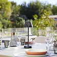 LUMISKY - Lampe de table sans fil BEVERLY Noir H34cm - vignette