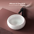 EMKE - EMKE Vasque à Poser en céramique  36 x 36 x 12 cm, Lavabo salle de bain Ronde, Montage sur Comptoir, Lavabo à poser Blanc Brillant - vignette