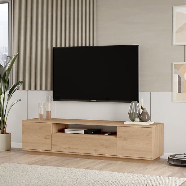 CONCEPT USINE - Meuble TV bois 180cm TYRO - large