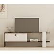 CONCEPT USINE - Meuble TV bois et blanc avec rangement 120 cm LOOM - vignette