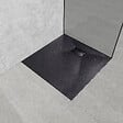 EMKE - EMKE Receveur de Douche 90 x 90 cm Salle de Bain, Antidérapant, Trou de Drainage, Noir - vignette