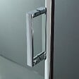 KIAMAMI VALENTINA - Porte Coulissante En Verre Transparent Pour Douche Avec Deux Parois 150Cm - vignette