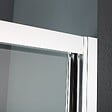 KIAMAMI VALENTINA - Porte Coulissante En Verre Transparent Pour Douche Avec Deux Parois 150Cm - vignette
