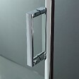 KIAMAMI VALENTINA - Porte En Niche Coulissante Pour Douche 140 Cm En Verre Transparent - vignette