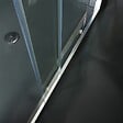 KIAMAMI VALENTINA - Porte En Niche Coulissante Pour Douche 140 Cm En Verre Transparent - vignette
